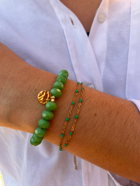 Bracelet double - Vert